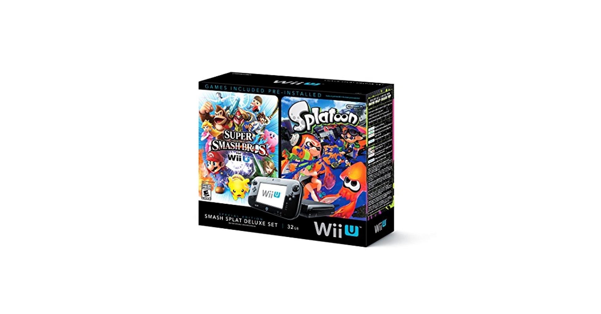 Amazon.com: Wii U Super Smash Bros and Splatoon Bundle - Special